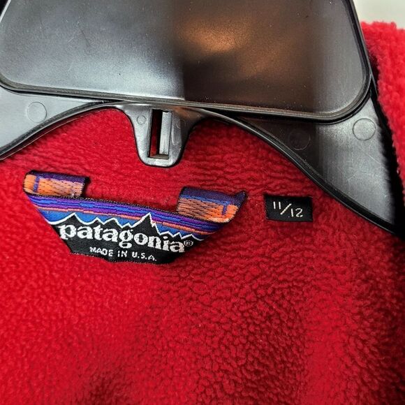 Vintage Patagonia Fleece Lined Jacket Size 11/12 - Picture 5 of 10